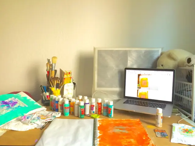 Custom Tea Towel Crafted with Coloring Book Motifs