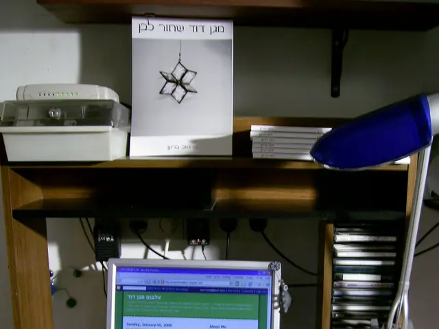 I can see in this image a computer screen, a keyboard, a computer mouse, mouse pad, few books and...